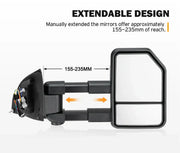 San Hima Gen 2 Extendable Towing Mirrors for Ford Ranger | Wildtrak