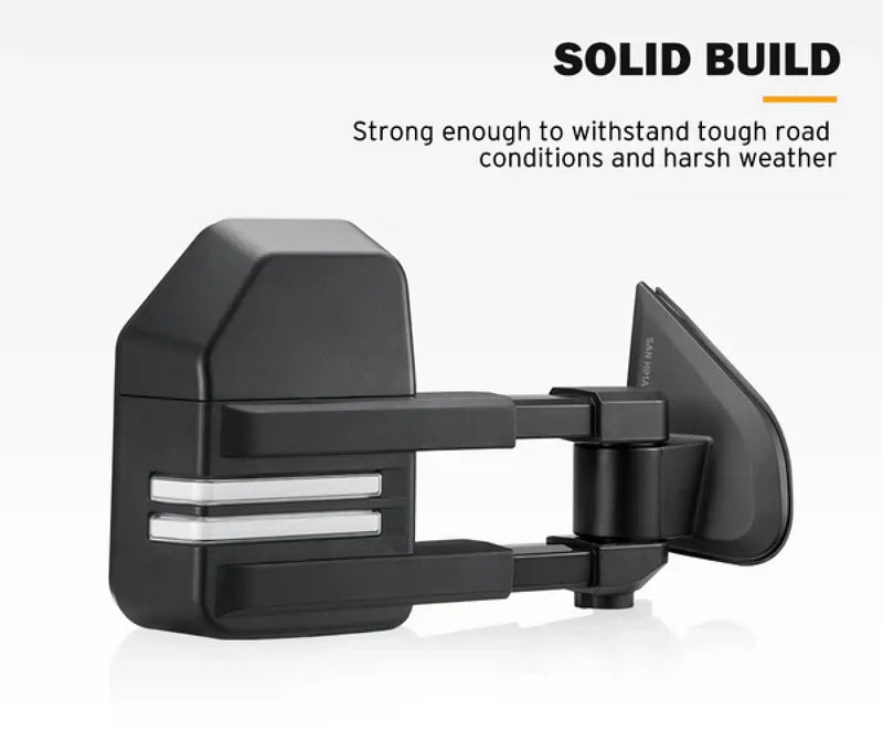 San Hima Gen2 Extendable Towing Mirrors for Isuzu and Mazda