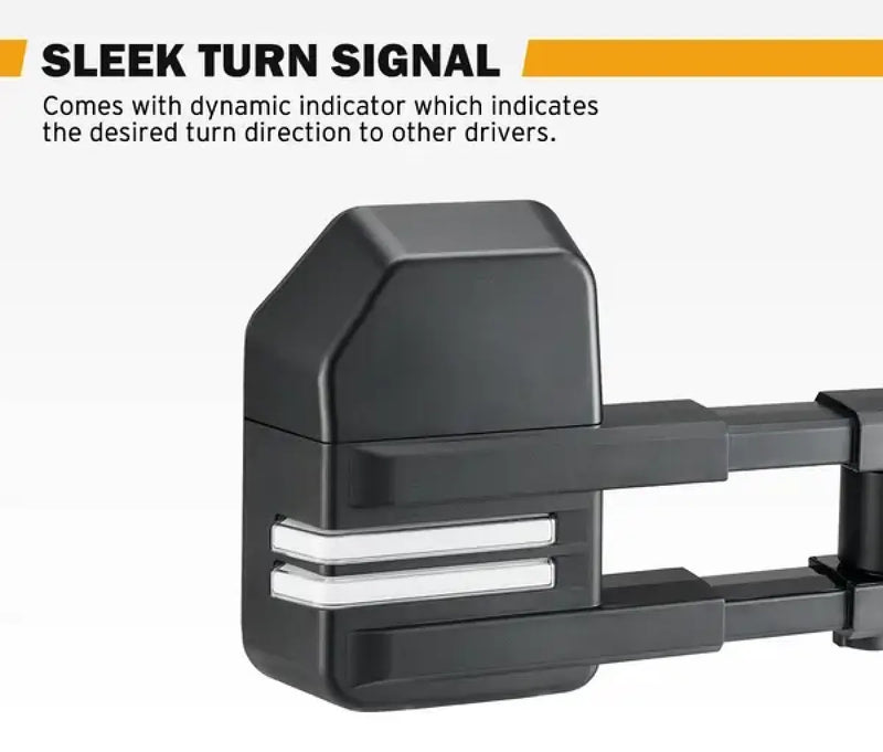 San Hima Gen2 Extendable Towing Mirrors for Isuzu and Mazda