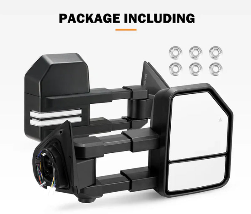 San Hima Gen2 Extendable Towing Mirrors for Isuzu and Mazda