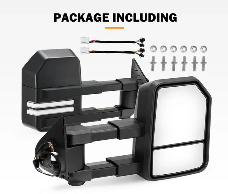 San Hima Gen 2 Extendable Towing Mirrors for Toyota Hilux N80