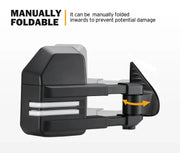 San Hima Gen 2 Extendable Towing Mirrors for Toyota Hilux N80