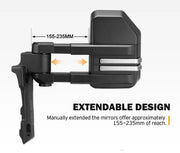 San Hima Extendable Towing Mirrors Gen2 for Toyota LandCruiser | 1984 - Current