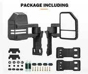San Hima Extendable Towing Mirrors Gen2 for Toyota LandCruiser | 1984 - Current