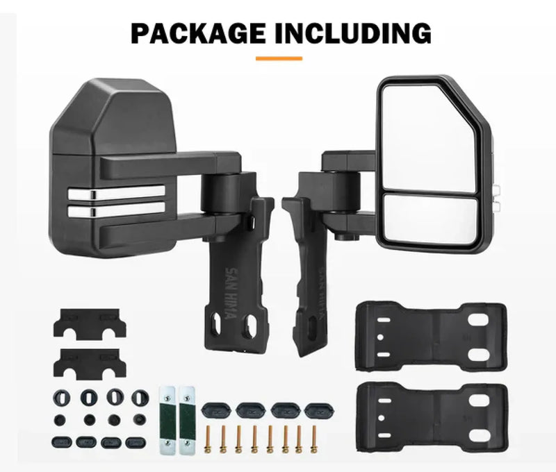 San Hima Extendable Towing Mirrors Gen2 for Toyota LandCruiser | 1984 - Current