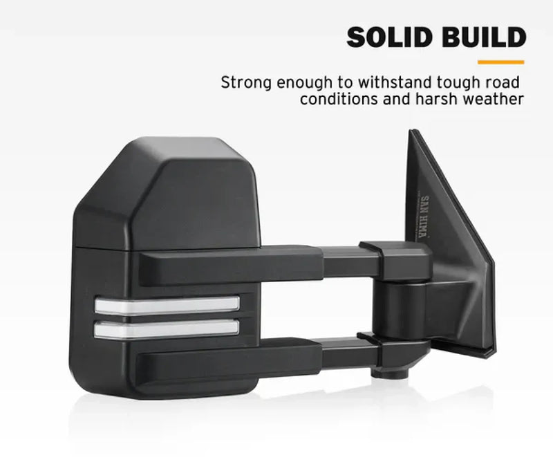 San Hima Gen 2 Extendable Towing Mirrors for Toyota Landcruiser 200 (2007-2021)