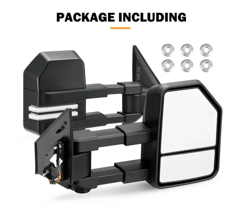 San Hima Gen 2 Extendable Towing Mirrors for Toyota Landcruiser 200 (2007-2021)