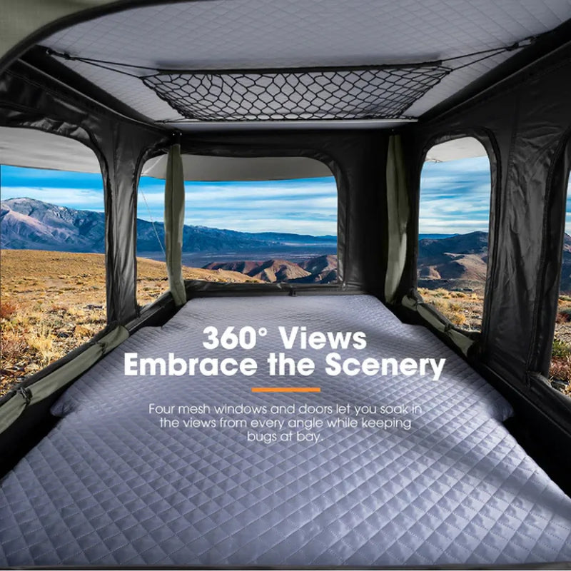 San Hima Gibb Hardshell Rooftop Tent With Ladder