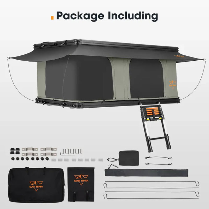 San Hima Gibb Hardshell Rooftop Tent With Ladder
