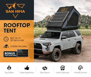 San Hima Kalbarri Gen 2 Hardshell Roof Top Tent with Ladder + Solar Panel