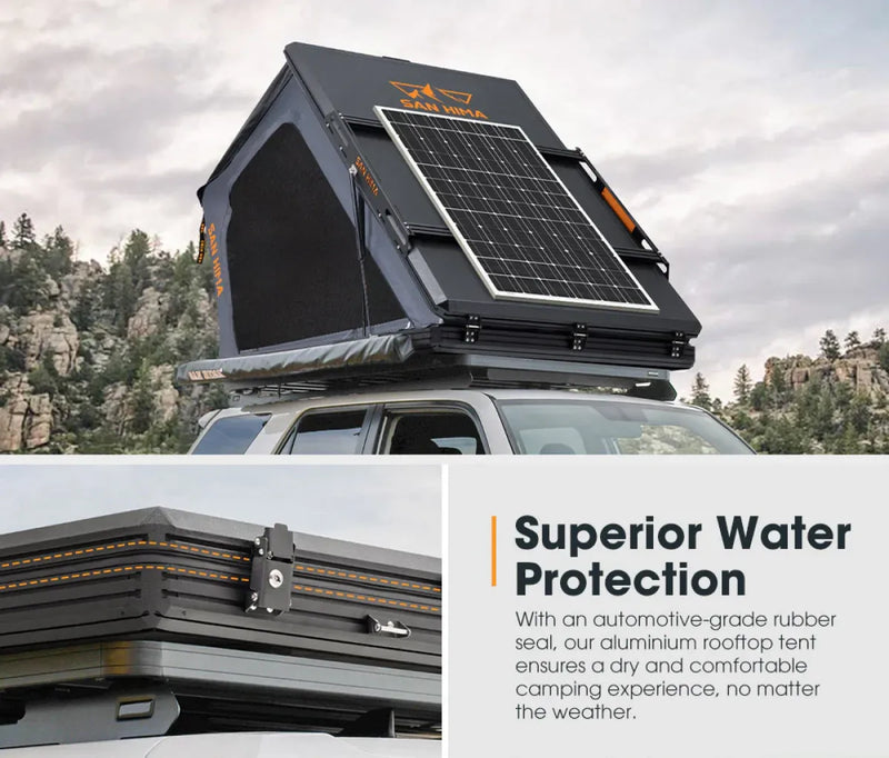 San Hima Kalbarri Gen 2 Hardshell Roof Top Tent with Ladder + Solar Panel