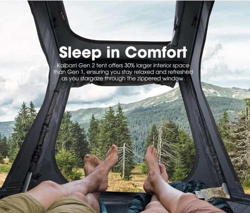 San Hima Kalbarri Gen 2 Hardshell Roof Top Tent with Ladder + Solar Panel