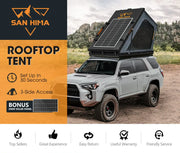 San Hima Kalbarri Gen 2 Hardshell Roof Top Tent with Ladder + Solar Panel