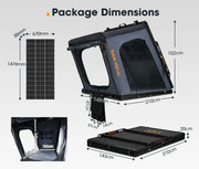 San Hima Kalbarri Gen 2 Hardshell Roof Top Tent with Ladder + Solar Panel