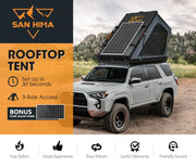 San Hima Kalbarri Gen 2 Hardshell Roof Top Tent with Ladder + Solar Panel