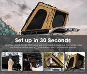 San Hima Kalbarri Gen 2 Khaki Hardshell Rooftop Tent
