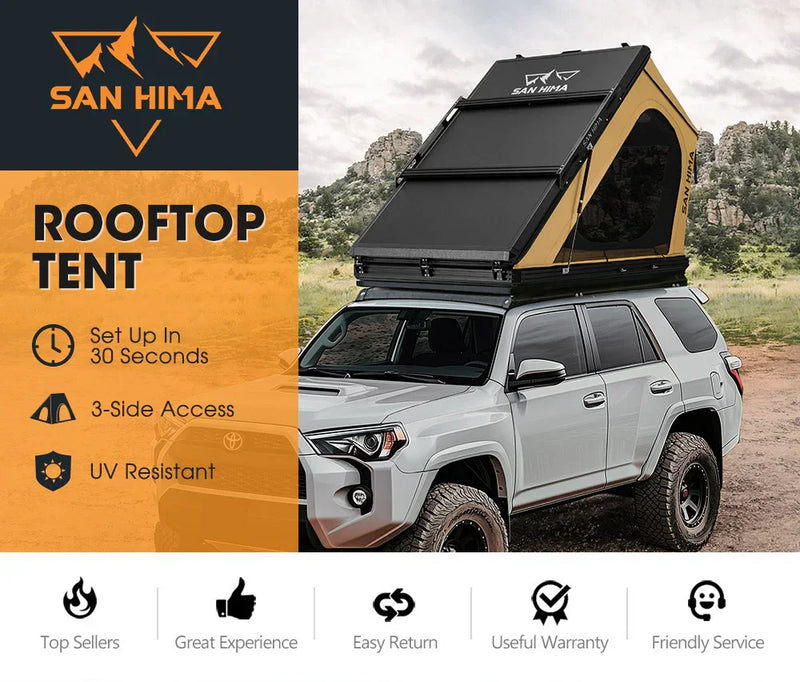 San Hima Kalbarri Gen 2 Khaki Hardshell Rooftop Tent