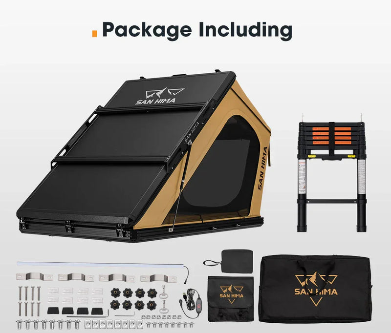 San Hima Kalbarri Gen 2 Khaki Hardshell Rooftop Tent