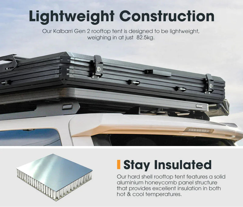 San Hima Kalbarri Gen 2 Khaki Hardshell Rooftop Tent