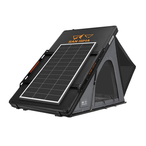 San Hima Kalbarri Lite Gen 2 Rooftop Tent Grey + Ladder & Rack + 200W Solar Panel