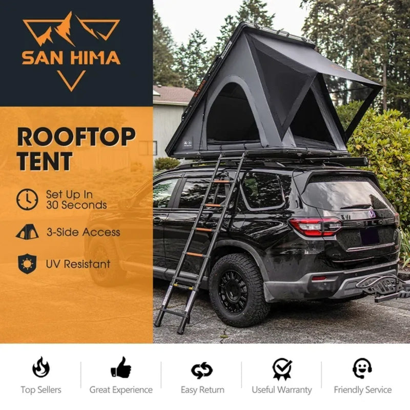 San Hima Kalbarri Lite Gen 2 Rooftop Tent Hardshell With Ladder & Rack | Grey