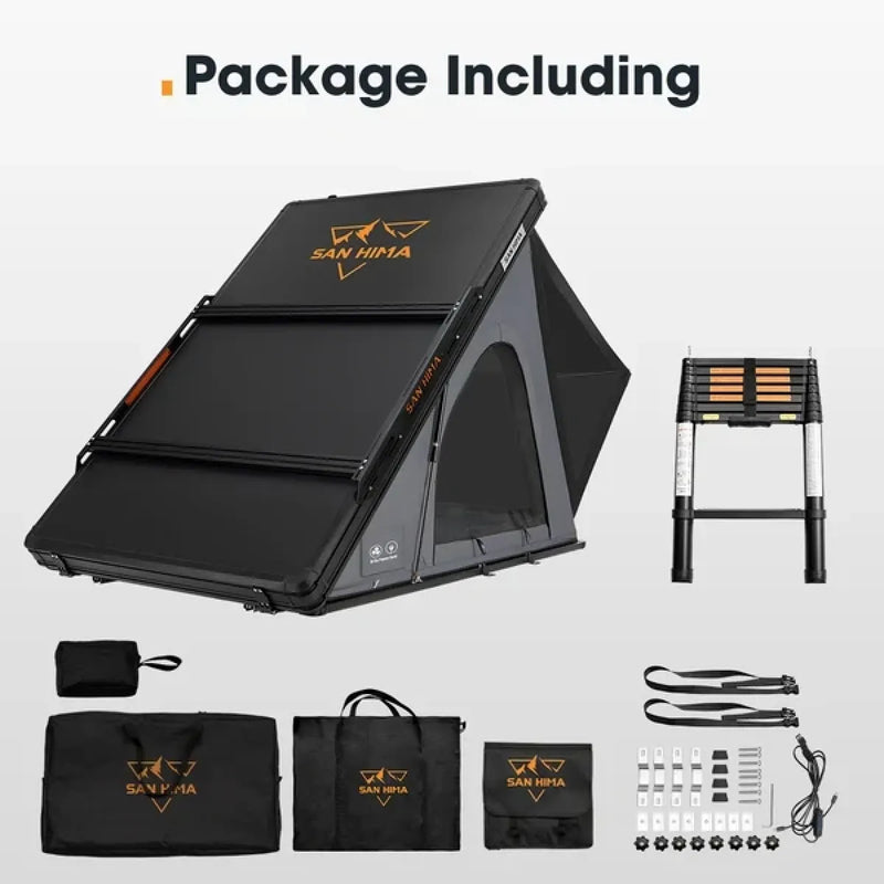 San Hima Kalbarri Lite Gen 2 Rooftop Tent Hardshell With Ladder & Rack | Grey