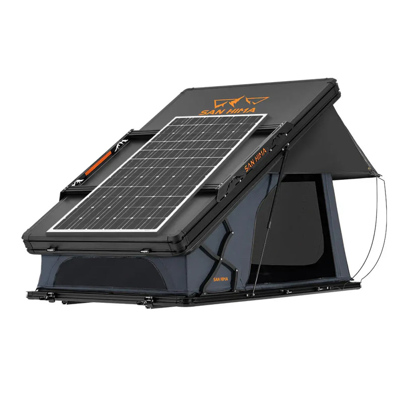 San Hima Kalbarri X Hardshell Roof Top Tent with Ladder + Solar Panel - 200W Solar Panel