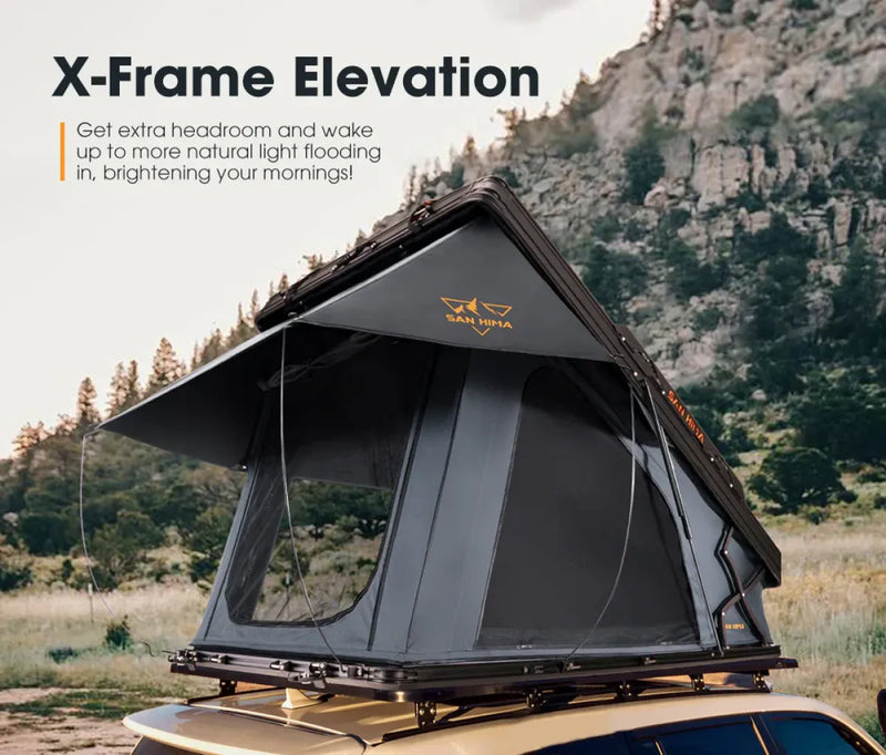 San Hima Kalbarri X Hardshell Roof Top Tent with Ladder + Solar Panel