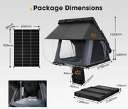 San Hima Kalbarri X Hardshell Roof Top Tent with Ladder + Solar Panel