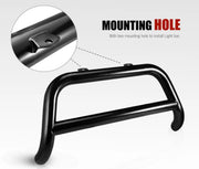 San Hima black tubular metal nudge bar for Ford Ranger T6 T7 PX 2012-2020