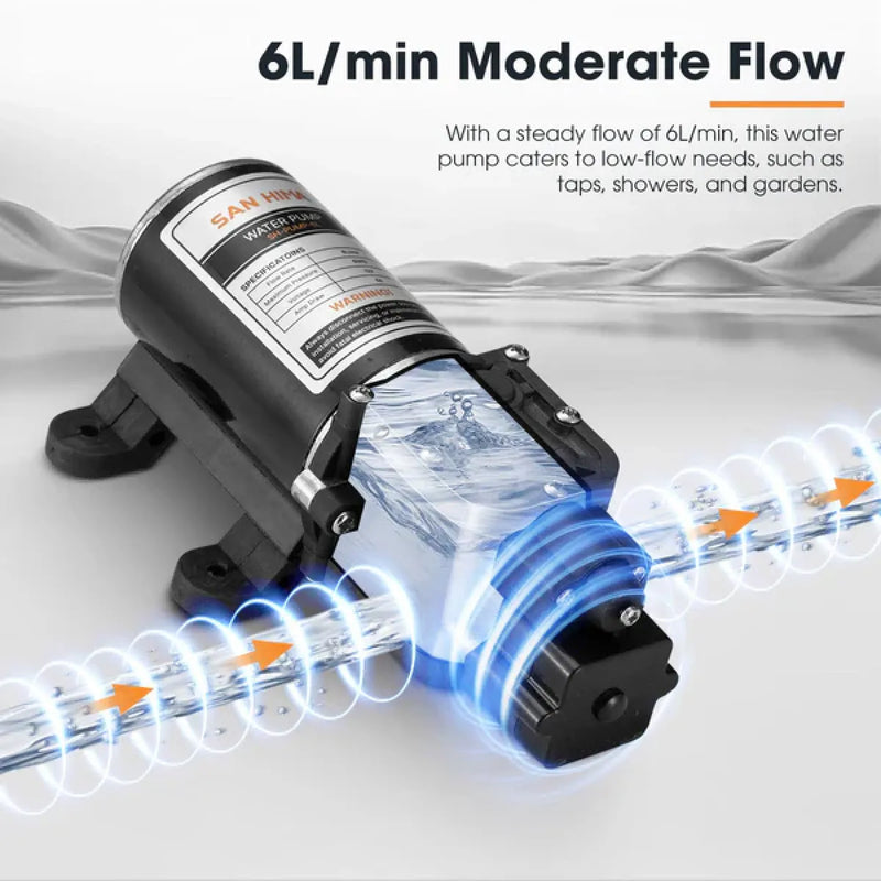 San Hima Self Priming 12V Water Pump | 6L/min