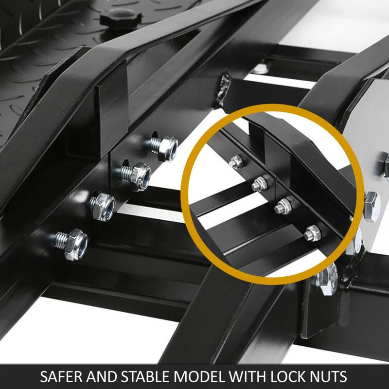 Trade Hero Motorcycle Carrier Rack with Brake Lights and Straps