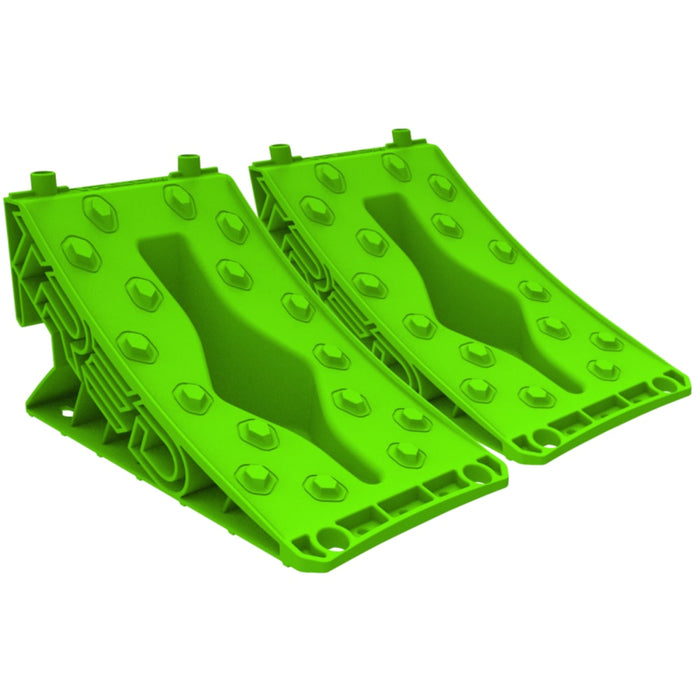 TRED Wheel Chock | Black or Green | Pair - Green - Recovery Tracks Accessories