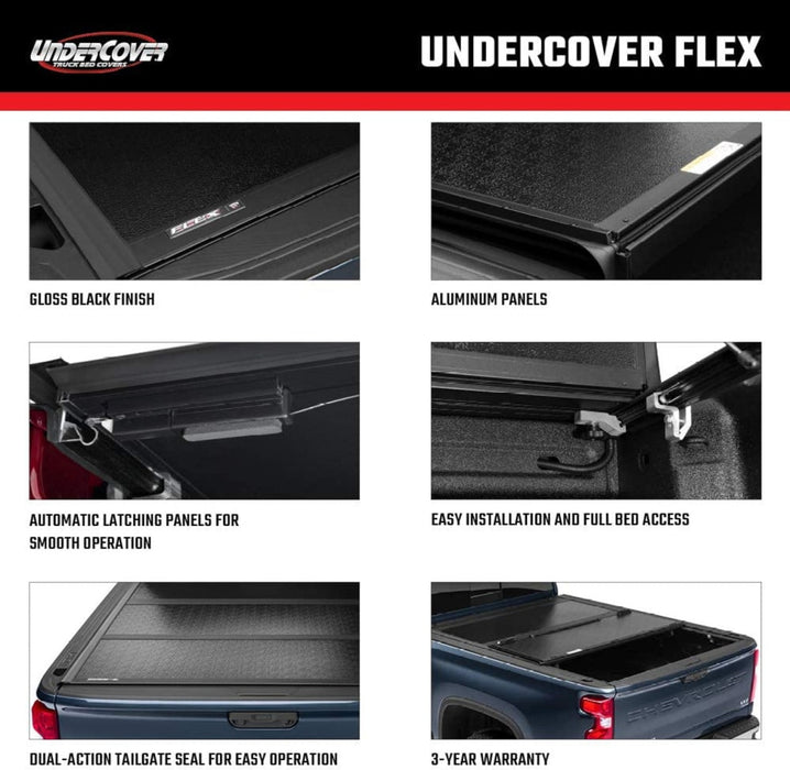 UnderCover Flex Hard Folding Tonneau Cover to Suit LDV T60 Max - Tonneau