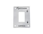 Viper Pro metal face plate for rocker switch panel by Bell Marine