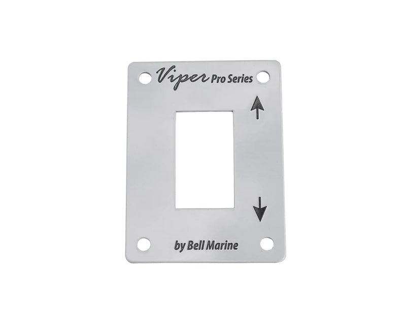 Viper Pro metal face plate for rocker switch panel by Bell Marine