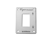 Viper Pro metal face plate for rocker switch panels by Bell Marine