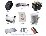 Marine equipment and hardware components for Viper Pro S Series gravity feed drum anchor winch