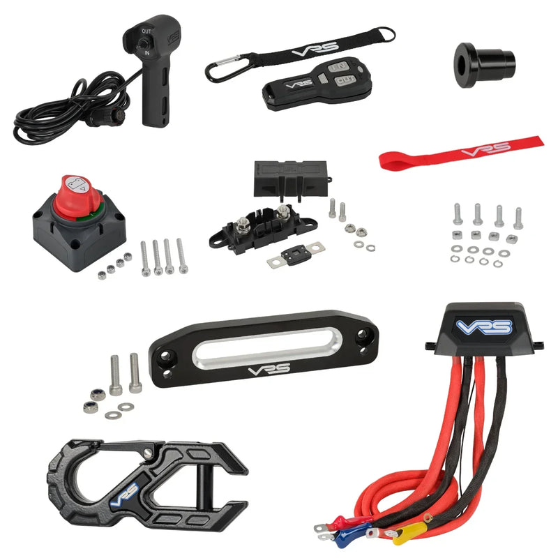 VRS 9500lb Electric Winch | 12V | Synthetic Rope