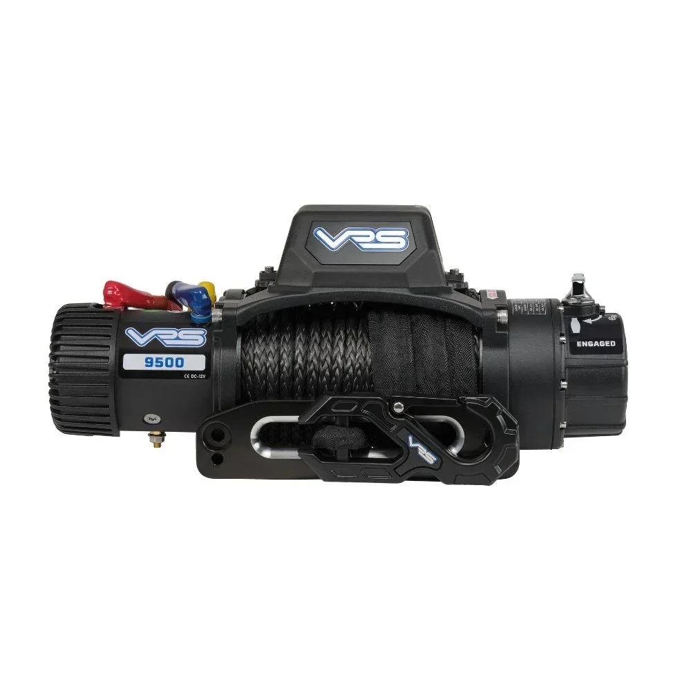 VRS V95S electric winch with synthetic rope and hawse fairlead