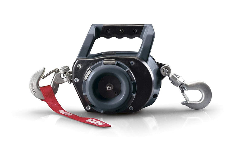 Portable Drill Winch with Handle and Metal Hooks for Heavy Lifting Warn 750lb
