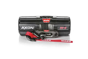 Warn Axon 35 Powersport ATV Winch with red hook and cable for durable ATV winching