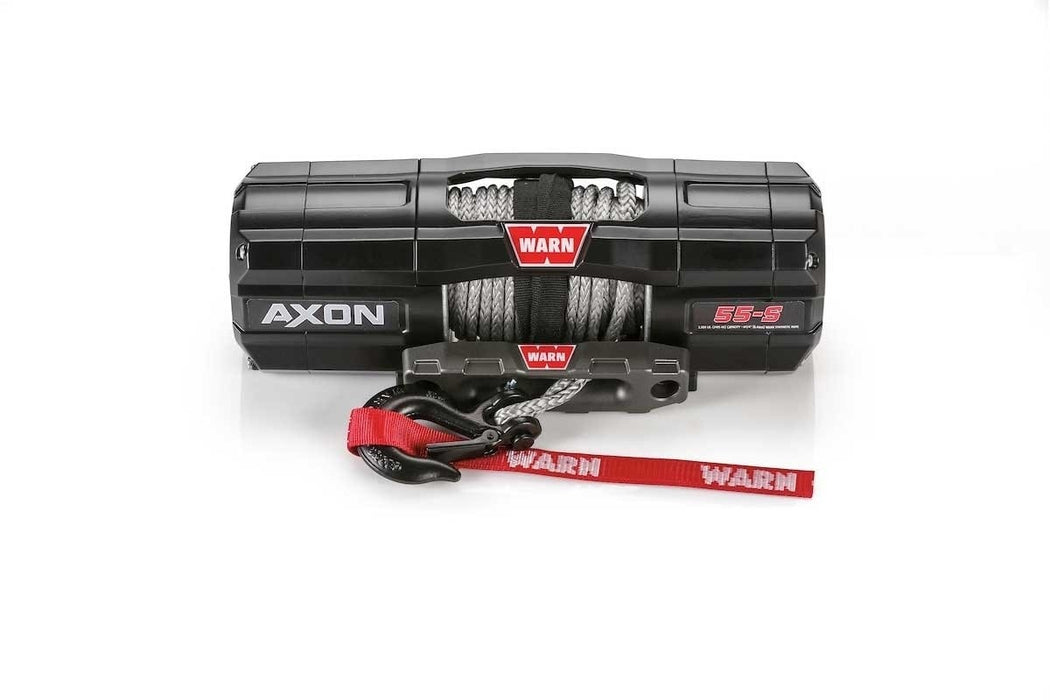Warn Axon 55-S 5500lb Powersport ATV Winch with Synthetic Rope - ATV Winch
