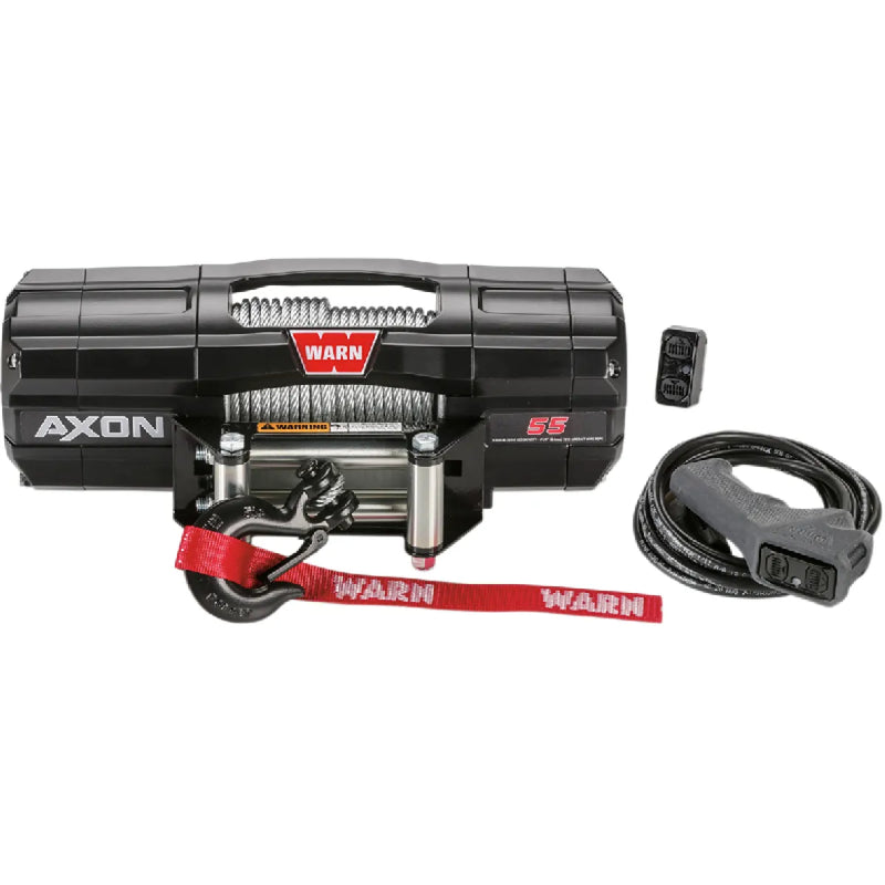 Warn Axon 55 5500lb Powersport ATV Winch - Steel Cable - ATV Winch