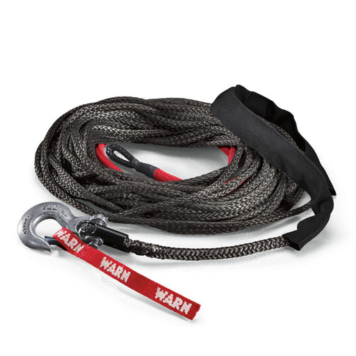 Warn Universal Black 100’ x 3/8 Replacement Spydura Synthetic Rope | 87915 - Winch Rope/Cable