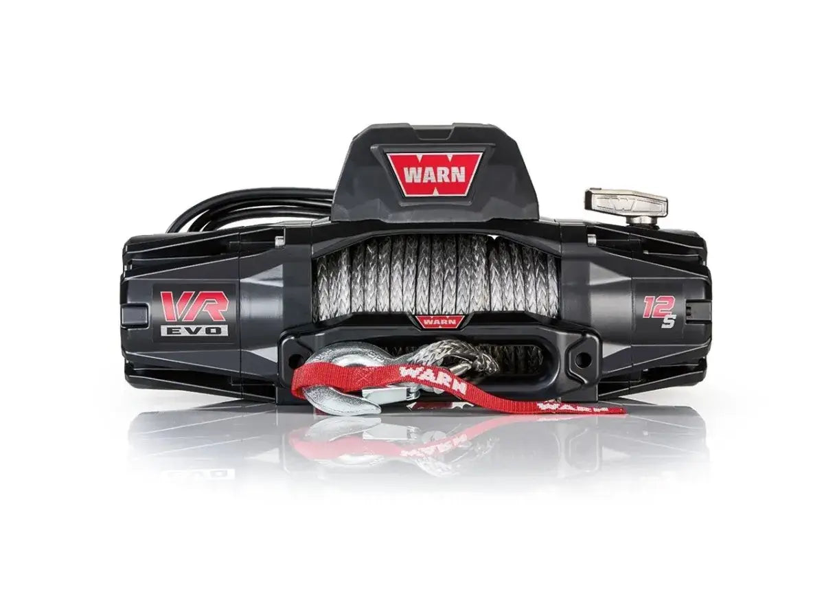 Front view of the Warn VR Evo 12-S winch