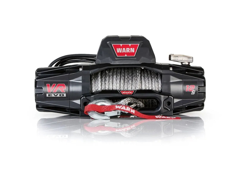 Warn VR Evo 12-S Winch with synthetic rope and hook for off-road recovery