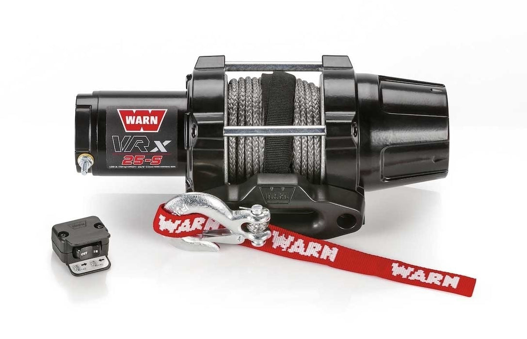 Warn VRX 25-S 2500lb Powersports ATV Winch with Synthetic Rope - ATV Winch