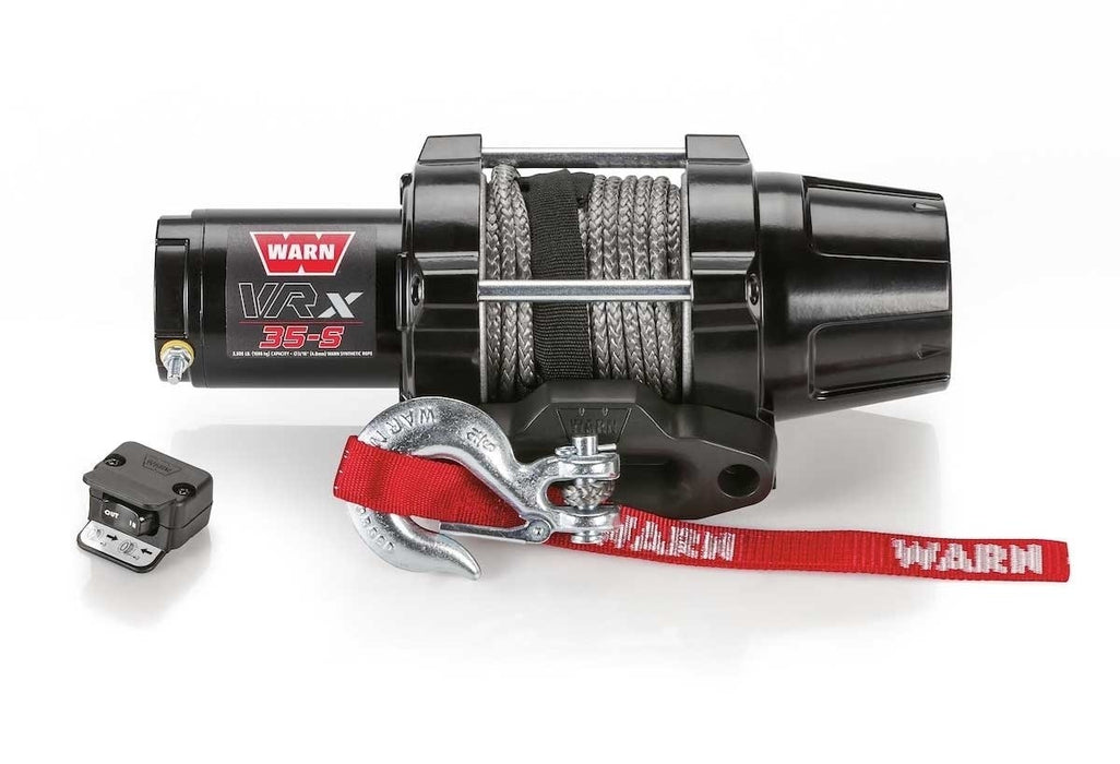 Warn VRX 35-S 3500lb Powersports ATV Winch with Synthetic Rope - ATV Winch