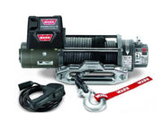 Heavy-duty Warn XD9000-S 12V Self Recovery Winch with synthetic rope and remote control